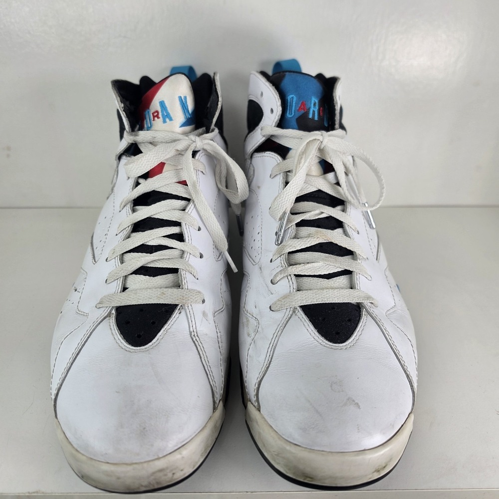 Size 11.5 - Air Jordan 7 Orion Retro Sneaker Shoes 2010 White 304775-105 No Box - Picture 2 of 9